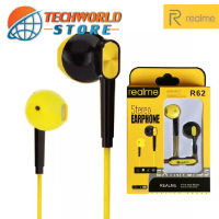 หูฟังเรียวมี Realme R62 Stereo Earphone ของแท้ เสียงดี ช่องเสียบแบบ 3.5 mm Jack ใหม่ล่าสุดจากเรียวมี BY TECHWORLD STORE