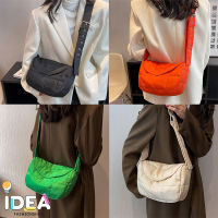 ideafashionshop(ID1906) กระเป๋าสะพายไหล่สีสดใส น้ำหนักเบา สําหรับผู้หญิง