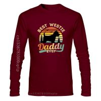 New Midnite Star Best West Highland White Terrier Daddy Ever Vintage Westie T Shirts Dog Lover Vintage Tees Cotton Adult Clothin