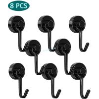 Magnetic Hooks Heavy Duty Magnets Hook 30LB Strong Neodymium Magnet with Swivel Hooks for Home Grill Refrigerator Wreath Keys