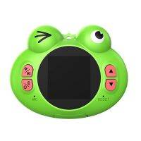 Digital Camera For Kids,Cute Cartoon Frog Design Portable Compact Anti-Shake Rechargeable With Games Diy Video Effects Kids Camera,720P 8X Digital Zoom Camera Flash Mic