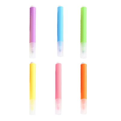 Pack of 6 Colors Portable Highlighters Markers Pens Premium Colored Chisel Tip Markers Pens for studenst Note Taking HCCY