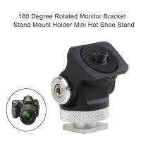 Mini Hot Shoe Stand Vlogger 180องศา Rotating Monitor cket การถ่ายภาพ Light Mount Flash Holder กล้อง DSLR อุปกรณ์เสริม