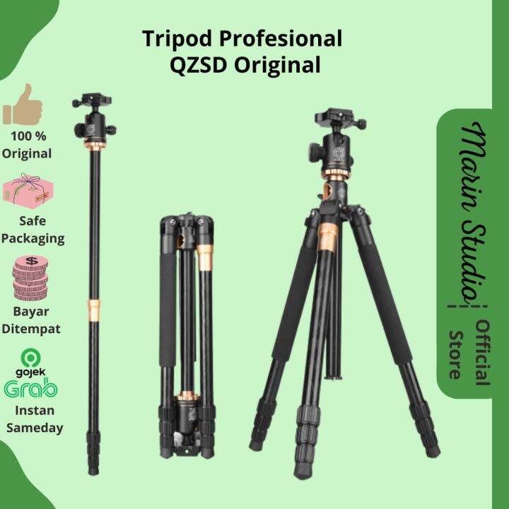 Tripod Profesional DSLR Horizontal Center Tripod + Monopod QZSD Q999H