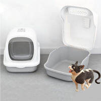 Large Cat Litter Box Fully Enclosed Cats Toilet Flip Type Odor Proof And Splash Proof Cats Litter Basin Products