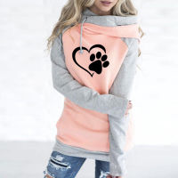 Logo PAW Print Hoodies For Women Hoodies Sweatshirts Femmes Hoodies Women Tops Youth Cute Frauen Casual And For Comfortable 4XL