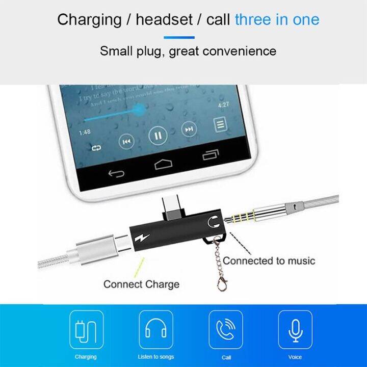 robotsky-2-in-1-type-c-ถึง3-5มม-หูฟังตัวแปลงหูฟัง-usb-type-c-อะแดปเตอร์เสียงสำหรับ-xiaomi-6-huawei-usb-samsung-usb-โทรศัพท์-c