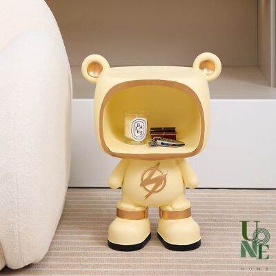 UoneHome พร้อมส่ง ♥ H086 โมเดลน้องหมีเรซิน ที่เก็บของตกแต่งหัวเตียง ลำโพงบูทูธ สำหรับตกแต่งบ้าน ห้องนอนแบบสร้างสรรค์