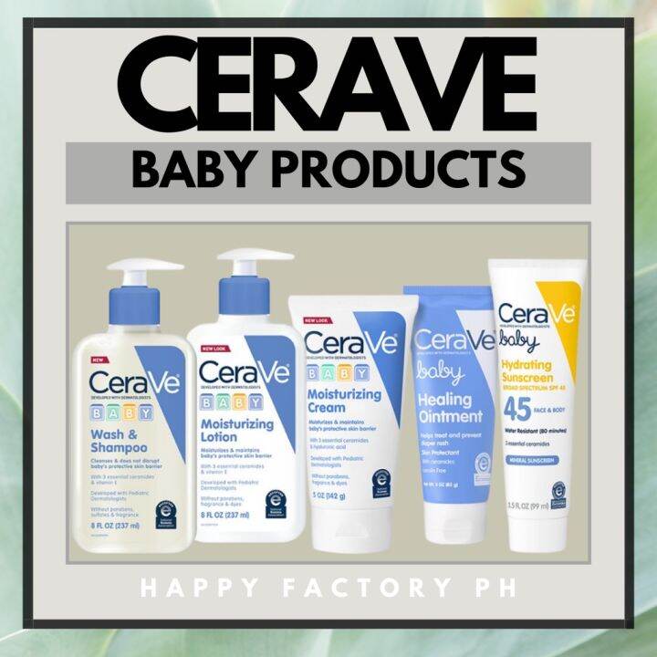 Cerave Baby Products Baby Wash Shampoo Baby Lotion Baby Moisturizing