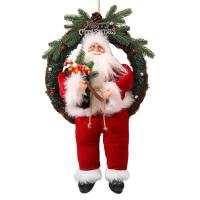 Christmas Santa Claus Decorations Electric Santa Claus Christmas Tree Hangings Tree Topper Pendant Party Supplies Home Decor Christmas Gifts for Window Party Door Wall attractively