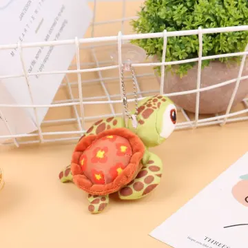 2X Plush Keychain Kawaii Cute Turtle Wearing Hat Plush Keychain