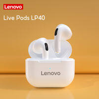 Lenovo LP40 TWS Bluetooth Earphone 9D HIFI Mini Earbuds Wireless Headphones with Mic for iPhone 13 Xiaomi Sport Game Fone