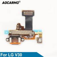 Aocarmo วงจรสายเคเบิลงอได้ตัวเชื่อมต่อไมโครโฟนแท่นชาร์จ Usb สำหรับ V30ชิ้นส่วนทดแทนบอร์ดวงจร