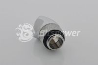 (2PCS) Bitspower G1/4" Silver Shining Rotary 45 Degree IG1/4" Extender