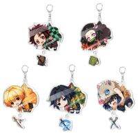 พร้อมส่ง  พวงกุญแจ ดาบพิฆาตอสูร แบบเกี่ยวหลัง อะคริลิก จี้การ์ตูน Demon Slayer