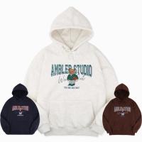 [Ambler] - UNISEX Over fit Hoodie (graphic - Basketball Bear)