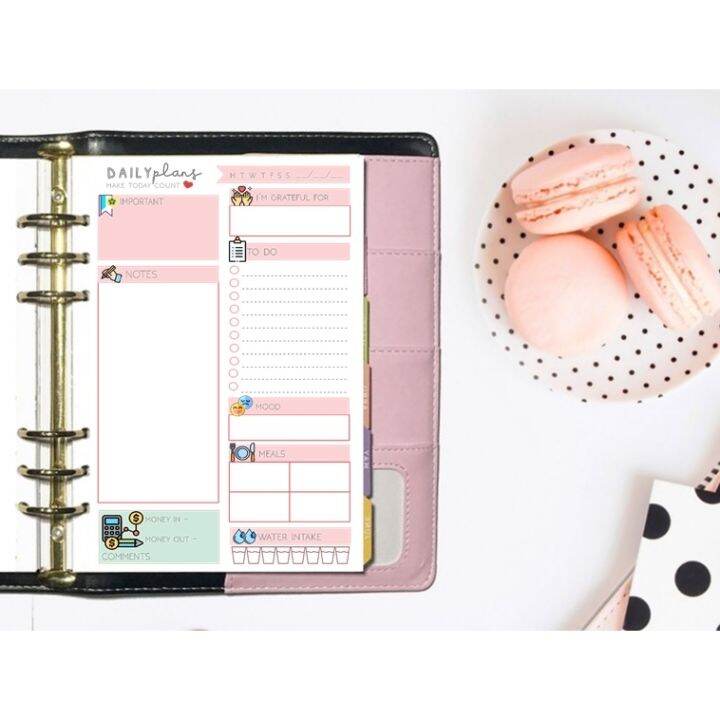 Hot DAILY Planner inserts for A5 A6 Starbucks 2023 Happy Planner