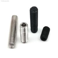 ۞✎❍ 10pcs UNC 10 -24 1/4-20 US Coarse Thread 304 Stainless Steel Black Steel Hex Hexagon Socket Allen Cup Point Grub Bolt Set Screw