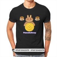 Cryptocurrency Miner Pancake Swap Bunny T Shirt Vintage Male Gothic Top Quality Tshirt Loose Crew Neck Men Clothes XS-6XL