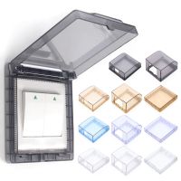 ▲✟✟ 86 Type Wall Socket Waterproof Box Switch Protective Cover Electric Plug Cover Self-Adhesive Power Outlet Splash-Proof Box