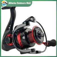 Spinning Fishing Reel น้ำหนักเบา Ultra-Smooth 5.2:1 Gear Ratio รอกตกปลาแบบยาวสำหรับน้ำจืดน้ำเค็ม