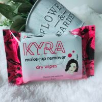 KํYRA make-up remover dry wipes แผ่นทำความสะอาดเครื่องสำอางชนิดแห้ง Swiss Brand เช็ดสะอาดหมดจดในแผ่นเดียว ผิวกระจ่างใส 1 ซอง= 10แผ่น