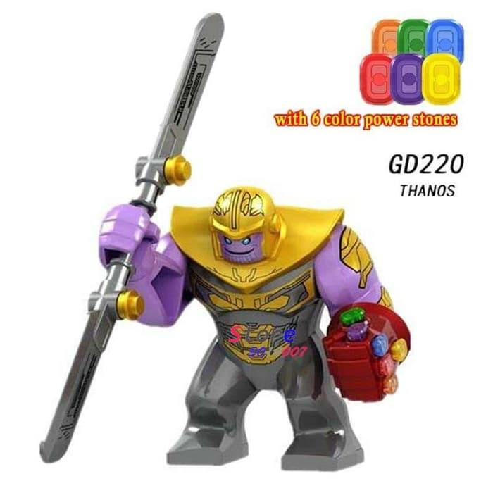 Super Hero Lego MOC Hot 2020 New Thanos And Black Blade Minifigures 