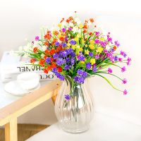 【DT】 hot  Simulated Jasminum sambac plastic artificial flower arrangement small flower balcony restaurant partition flower