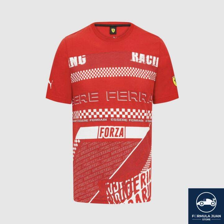 Scuderia Ferrari Graphic Tshirt Red (Official F1 Merch) Formula