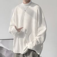 ◇ↂ ✦MOLLGE✦ Summer Korean Style Loose Waffle Fashion Long-sleeved T Shirt Mens Top T Shirt Lengan Panjang Lelaki