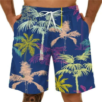 Mens Shorts Mens Summer Leisure Sports Large Size Wave Pattern 3D Fun Print Shorts Mens Shorts Green Short Hombre Teen Trunks