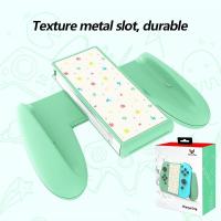 Lucky Fox Hand grip  Animal Crossing Charging  Adapter For NS Switch Joy-con  Charging Dock Metal Slot Charger Grip Controllers