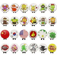 ★New★ Free shipping! Overseas best-selling 30mm garden coin Mark Mark with golf cap clip and ball position mark