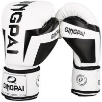 White 10oz 6 8 10 12OZ Colorful Boxing Gloves Adult PU Foam Adult Kick Kickboxing Training Boxing Mma Glove Gloves Muay Thai Sandbag Gloves