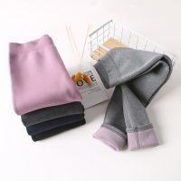 [COD] plus fleece thickened leggings baby outerwear one-piece winter warm childrens solid trousers
