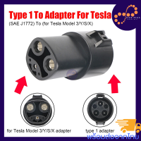 รถไฟฟ้าEV หัวชาร์จ ที่ชาร์จ SAE J1772 Type1 Tesla EVSE EV Charger Adapter สำหรับ Tesla รุ่น X/Y/3/S หัวแปลง type1 เป็น Tesla อุปกรณ์อแดปเตอร์ชาร์จ แท่นชาร์จ รถยนต์ ไฟฟ้า