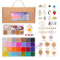 Let S Make Clay Beads Kit 5600ชิ้นลูกปัด Heishi สำหรับสร้อยข้อมือ DIY เครื่องประดับทำสร้อยคอต่างหู