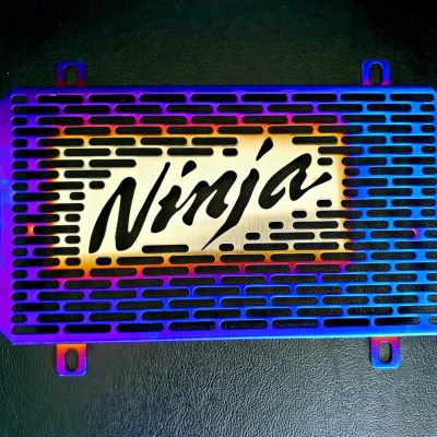 การ์ดหม้อน้ำ Ninja 250-300 สีไทเท งานสแตนเลส