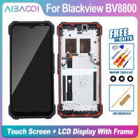 AiBaoQi ใหม่6.58นิ้ว Touch Screen 2400X1080จอแสดงผล LCD Frame Assembly สำหรับ Blackview BV8800 BL8800 Pro ศัพท์