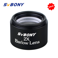 SVBONY 1.25 เลนส์2X บาร์โลว์ M28.6 * 0.6สำหรับมาตรฐานกล้องส่องทางไกลตาข้างเดียวกล้องโทรทรรศน์เลนส์ขนาดกะทัดรัดเลนส์ตา31.7มิลลิเมตร