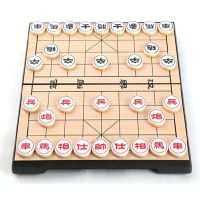 Xiangqi เกมกระดานพับได้แม่เหล็กหมากรุกจีนแบบพกพาขนาด25*25*2ซม. F227หมากรุกเกม