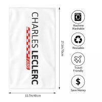 Charles Leclerc ผ้าขนหนู ทรงสี่เหลี่ยม ขนาด 70x40 ซม. สําหรับเล่นกีฬา โยคะ ฟิตเนส วิ่ง (2) ws