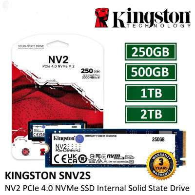 ลด 50% (พร้อมส่ง)250GB / 500GB / 1TB  SSD (เอสเอสดี) KINGSTON M.2 2280 NVMe PCIe 4.0 Gen 4x4 3,000 MB/s (SNV2S/250G ,SNV2S/500G) 3y.(ขายดี)