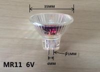 Mr11สปอตไลท์6V กล้องจุลทรรศน์หลอด6V Mr11 5W สปอตไลท์ Mr11หลอดไฟฮาโลเจน6V 10w20w25w30w