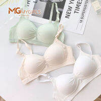 เสื้อชั้นในผ้าฝ้ายบางไม่มีแหวนเหล็ก บราผู้หญิง girl bra