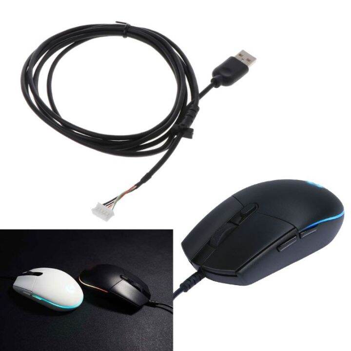 สายเมาส์-pvc-อ่อน-สายเมาส์สำหรับเปลี่ยนสายเมาส์ที่ทนทานสำหรับเมาส์แบบมีสาย-g102-g-pro