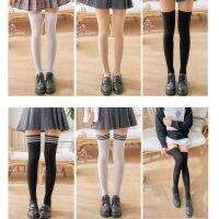 ﹉❀❒ Girls Student School Socks Fashion Stockings Casual Thigh High Over Knee High Socks Girls Womens Female Long Knee Sock