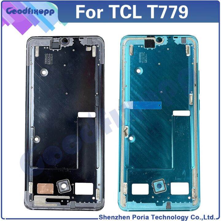 สำหรับ-tcl-10-pro-t799โครงหน้ากากกลาง-t799b-t799h-ที่อยู่อาศัยแผงจอแอลซีดีรองรับแผงหน้าปัดกลางสำหรับ10pro-tcl-กรอบด้านหน้า