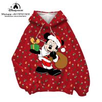 ┇♝❈ Mickey and Minnie Anime 2022 Christmas New Disney Children 39;s Casual Hoodie Autumn and Winter Round Neck Ladies Plush Pullover