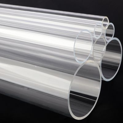 2pcs/lot O.D 16 110mm 50cm Length Glass Hose Aquarium Plexiglass Pipe Fittings Transparent Tube